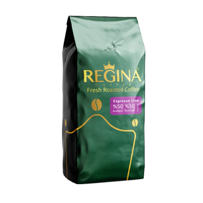 دانه قهوه بو داده 50% عربیکا اسپرسو لاین 1 کیلویی - رجینا REGINA