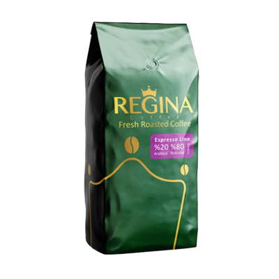 دانه قهوه بو داده 20% عربیکا اسپرسو لاین 1 کیلویی - رجینا REGINA